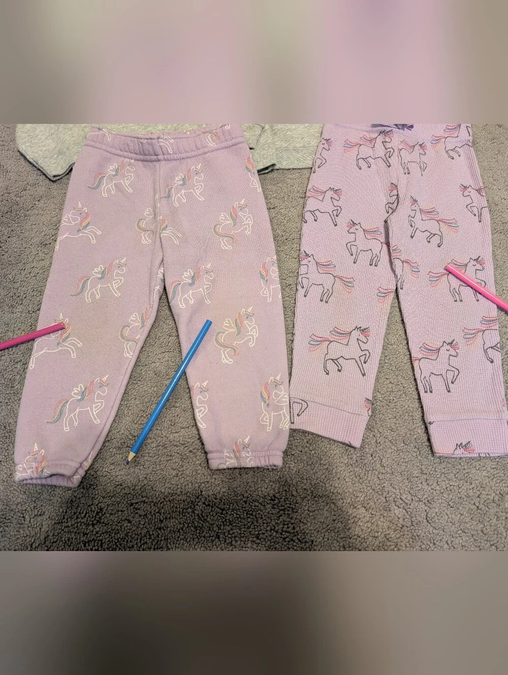 Garanimals Unicorn Sparkle Sweatshirts And Bottoms 18 24 Month FLAWED